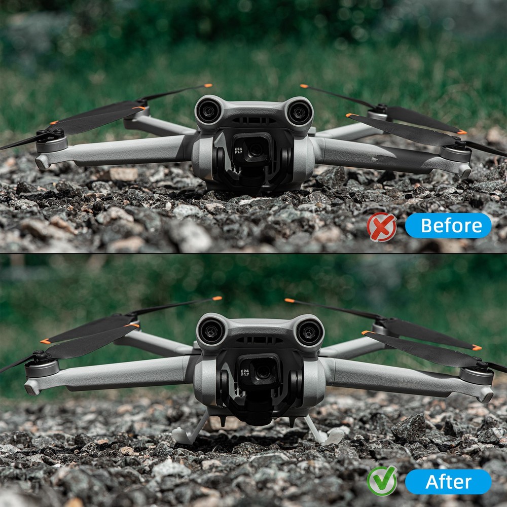 21mm Height Extender Foldable Landing Gear Extension Bracket For DJI Mini 3 Pro