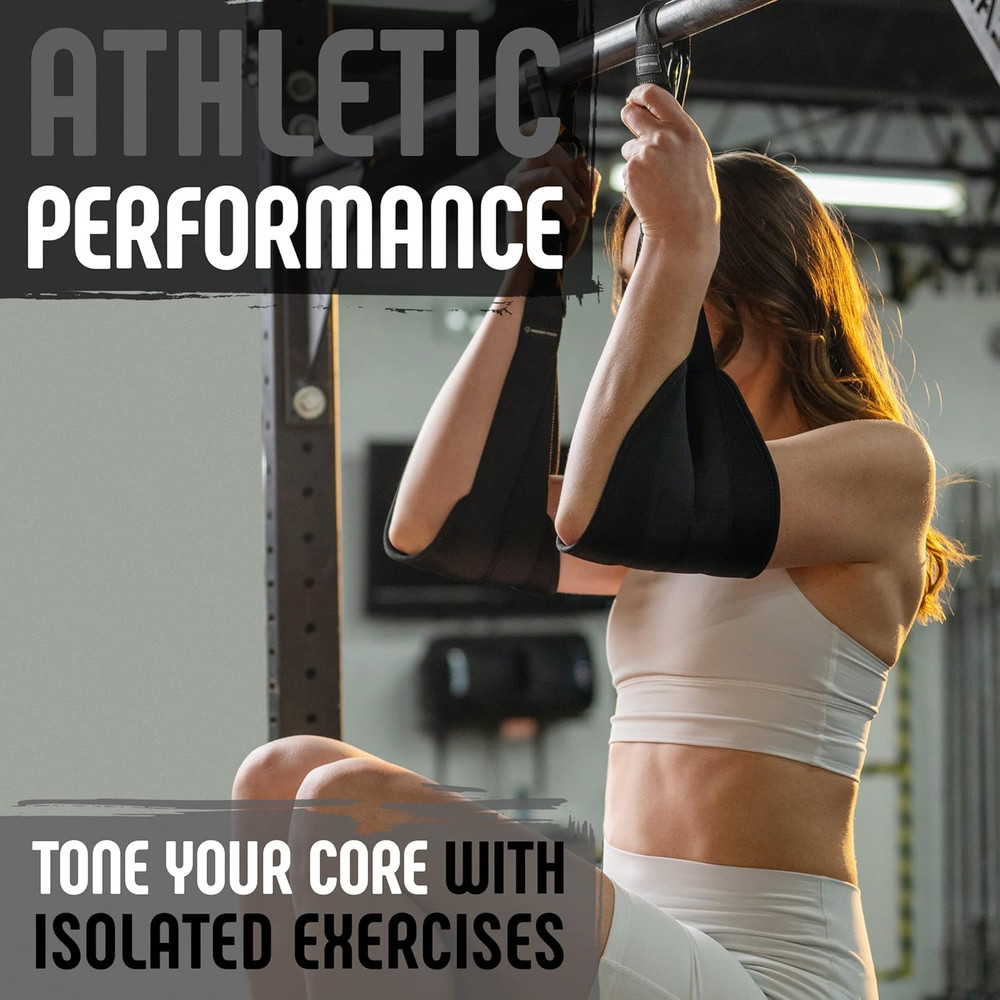 Hanging Ab Straps (2 Pack), Pull up Straps, Ab Destroyer, Ab Straps for Pull up