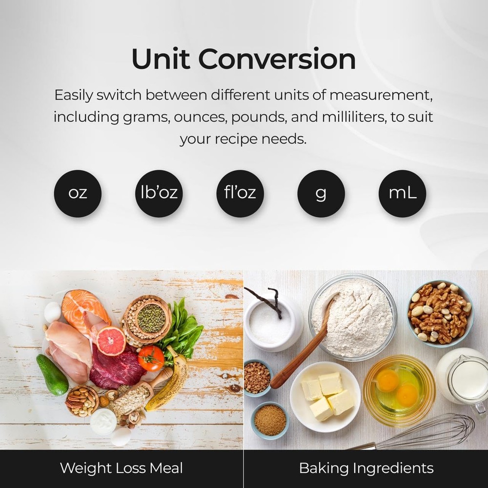 Smart Food Scale with App, Digital Kitchen Scale, Baking Scale, Calorie Scale...