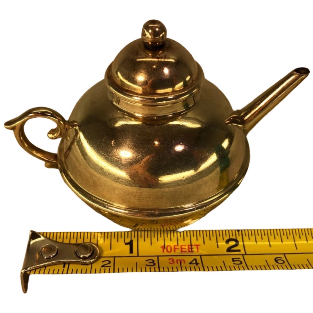 Victorian Solid Silver Novelty Miniature Teapot, Birmingham 1895