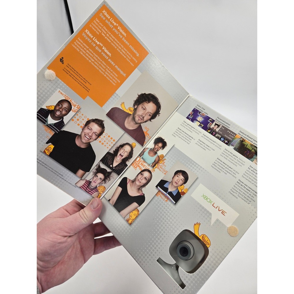 Microsoft Xbox 360 Live Vision Camera & Headset New - No Xbox Live Code