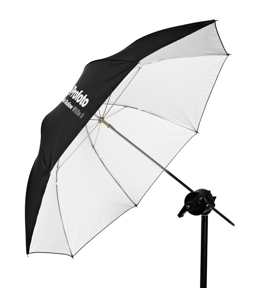 Shallow White Umbrella (Small, 33 in.)