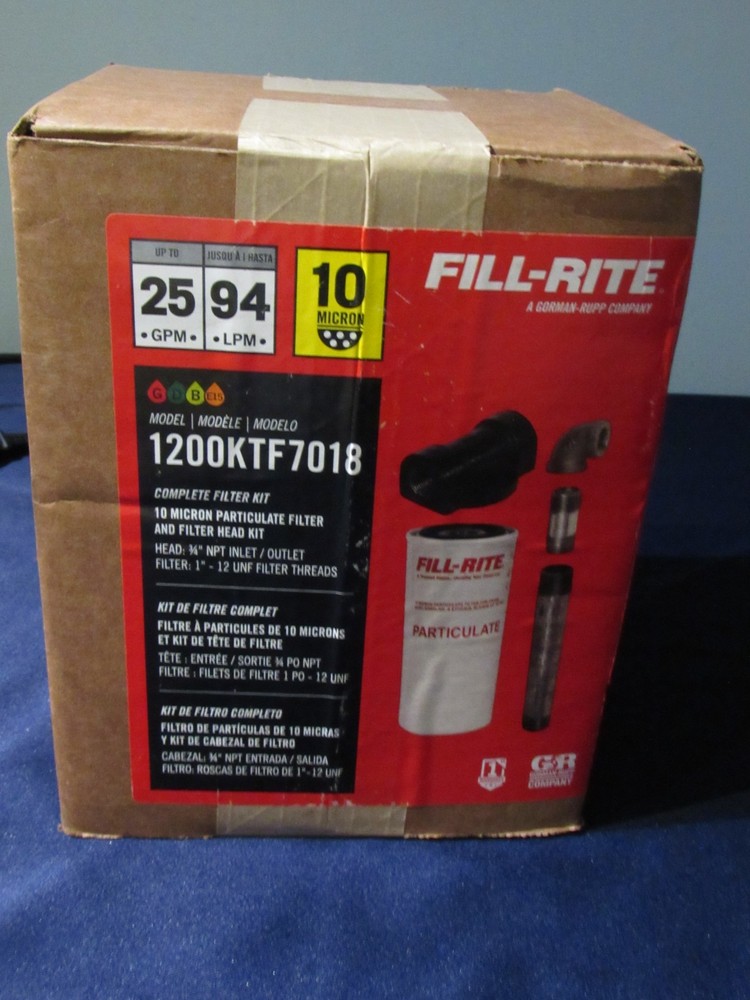 ** NEW SEALED BOX** Fill-Rite 1200KTF7018 Complete Filter Kit 25GPM