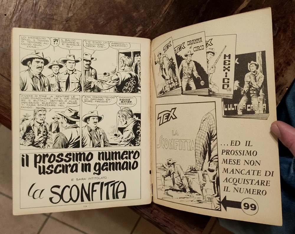 Comic TEX 98 I RAZZIATORI 1968 First Edition Bonelli Read Description