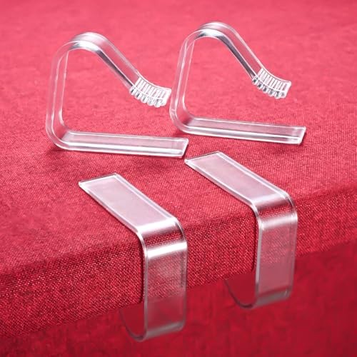 Clear Table Cloth Holder Clips Windproof Tablecloth Clips Large Size 12 Pcs