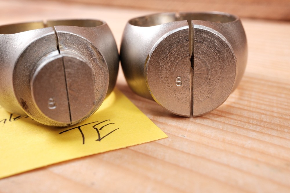 H183 Buehler Matte Silver 1" Scope Rings Code 8 Medium Tall Stainless