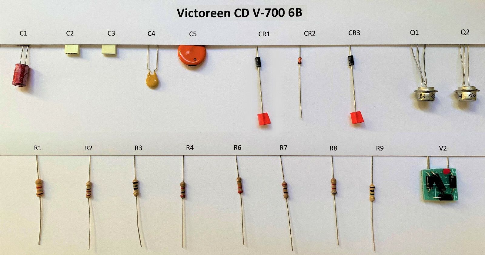 Rebuild/Repair Elec Component Kit, Victoreen CD V-700 6B Geiger Counter CDV-700