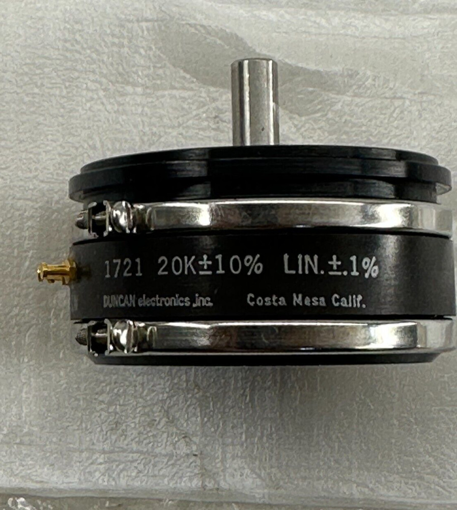 Precision Potentiometers Duncan Electronics  1721  20k +/- 10% lin +/- 1%