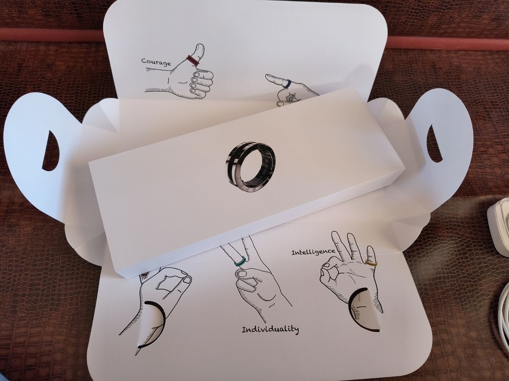 Muse Ring One Smart Ring Size 6 Titanium/Ceramic. New (other), complete set