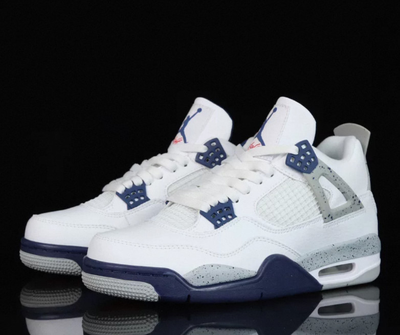 Jordan 4 Retro "Midnight Navy" Men's Basketball Shoes Mid Top Us Size7-12