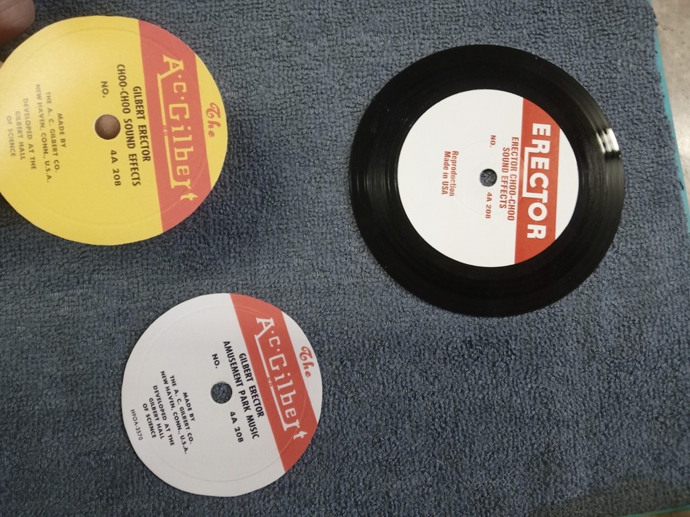A.C. Gilbert Erector Set Record Labels (Reproduction)