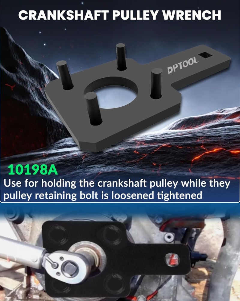 DPTOOL Camshaft Phaser Timing Chain Tool Kit Holding 9PC