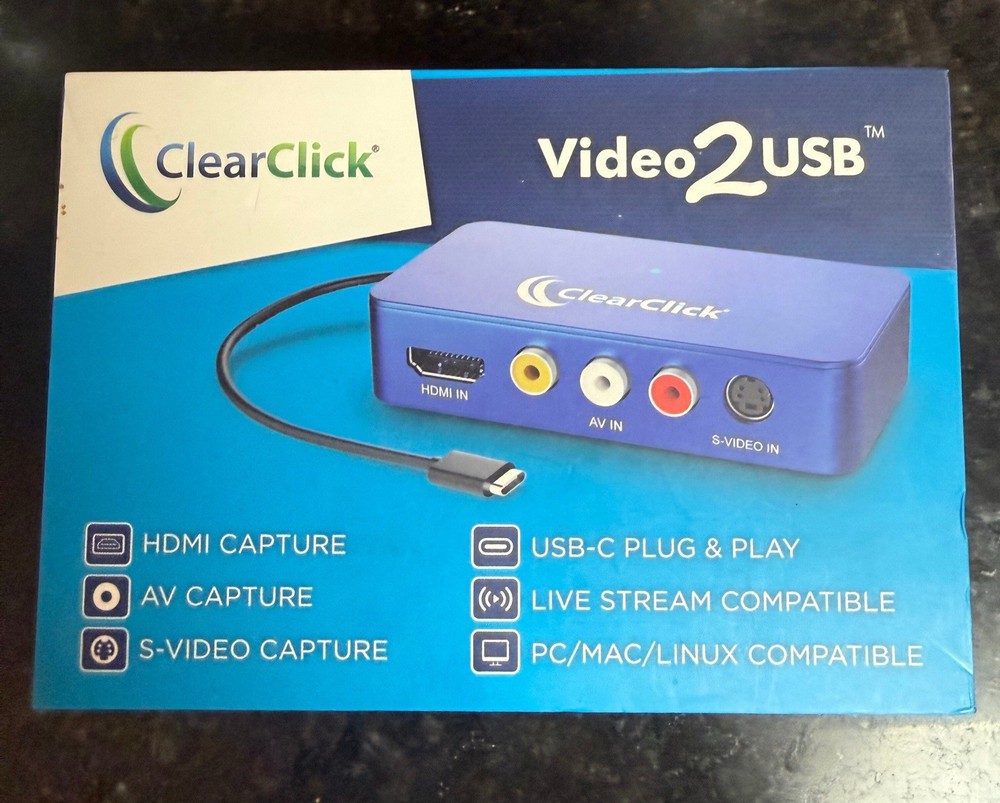 NIB clear Click Video 2 USB DVR