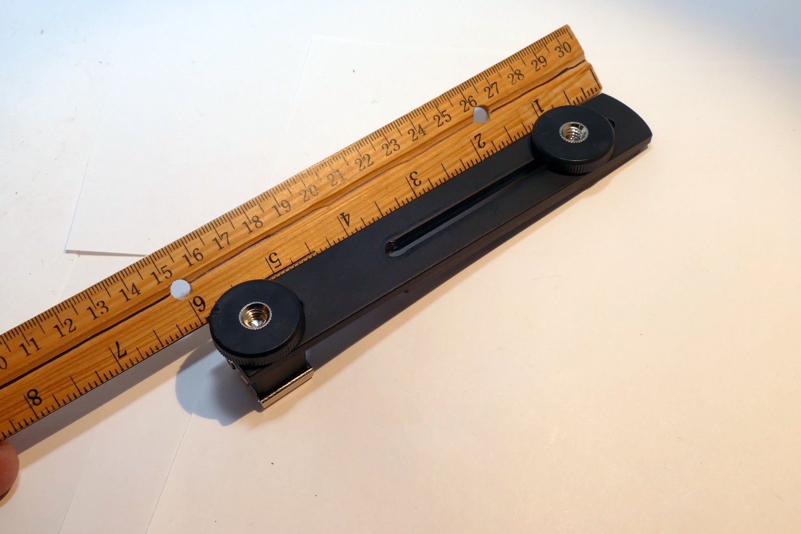 Extension Post Flash Bracket - straight 6 inch long hot shoe