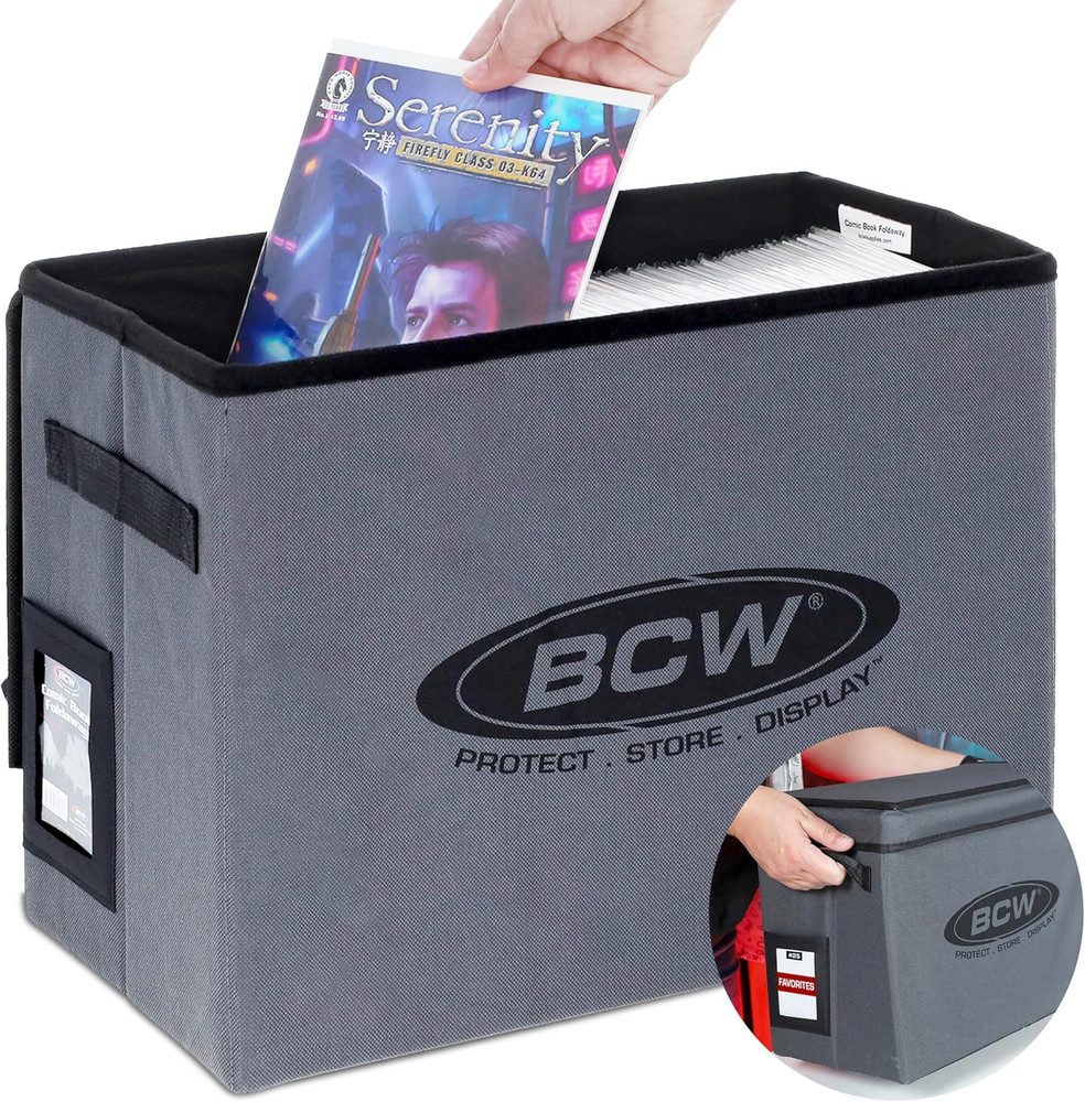 Comic Book Storage Box - 1 Ct | Foldable Comic Book Case | Each Fits 125-150 Sle