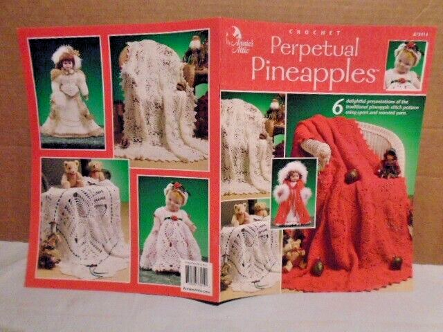 Annie's "PERPETUAL PINEAPPLES" Crochet Pattern 6 Projects 873414