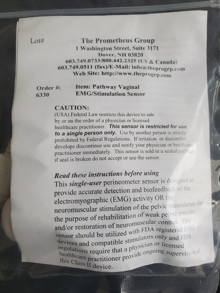 Prometheus Perry Pathway Vaginal Sensor P-6330