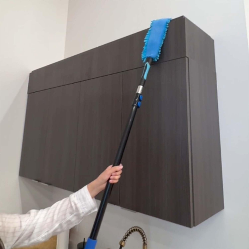 20 Ft High Ceiling Fan Cleaner Cobweb Dusters Kit with 5-12ft Extension Pole