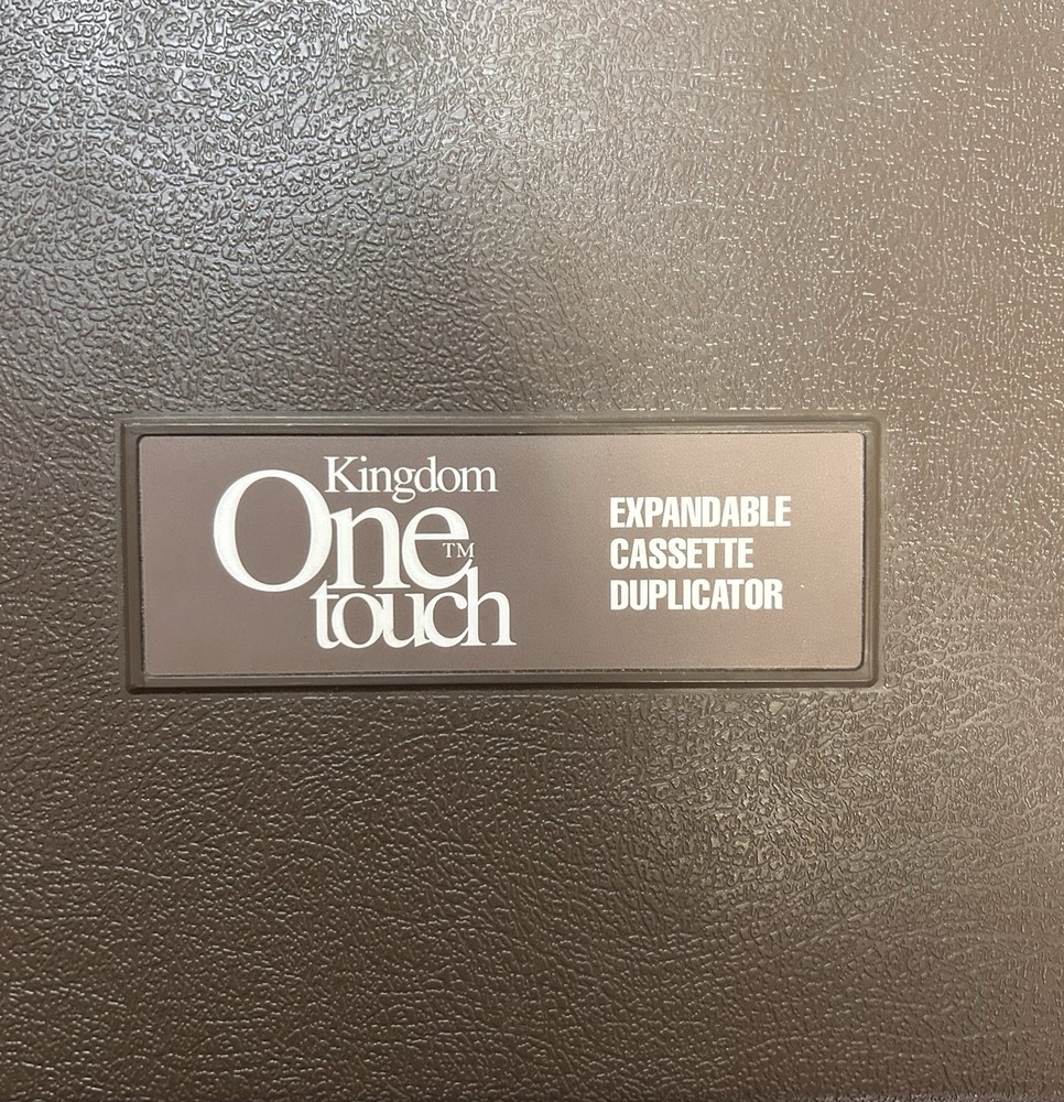 Kingdom One Touch Cassette Duplicator KT2M Expandable Tape Copier Powers On Read