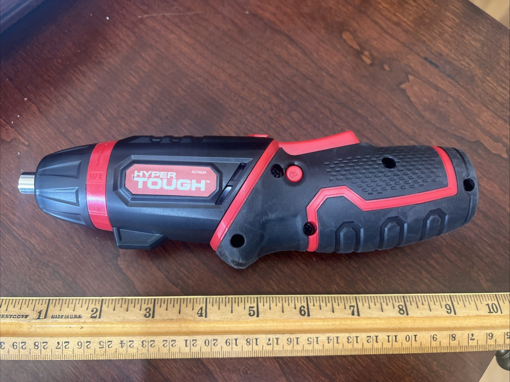 Hyper Tough 4-Volt Max Lithium-Ion Cordless Rotating Screwdriver, Tested working