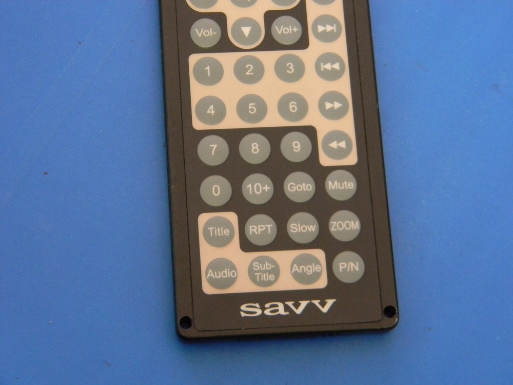 SAVV AUTO DVD PLAYER STEREO REMOTE CONTROL PT-R138