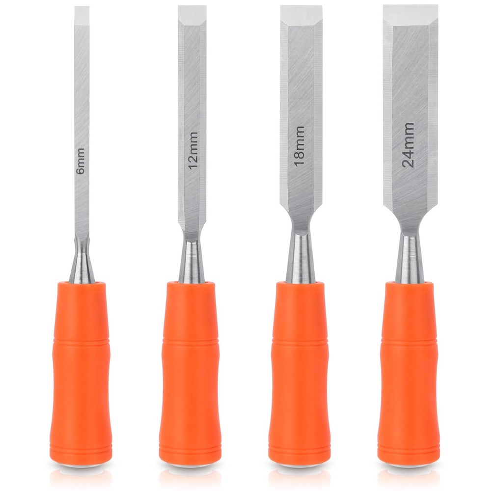 4 Piece Wood Chisel Sets Woodworking Tools Set, Chisels for 4 Pack