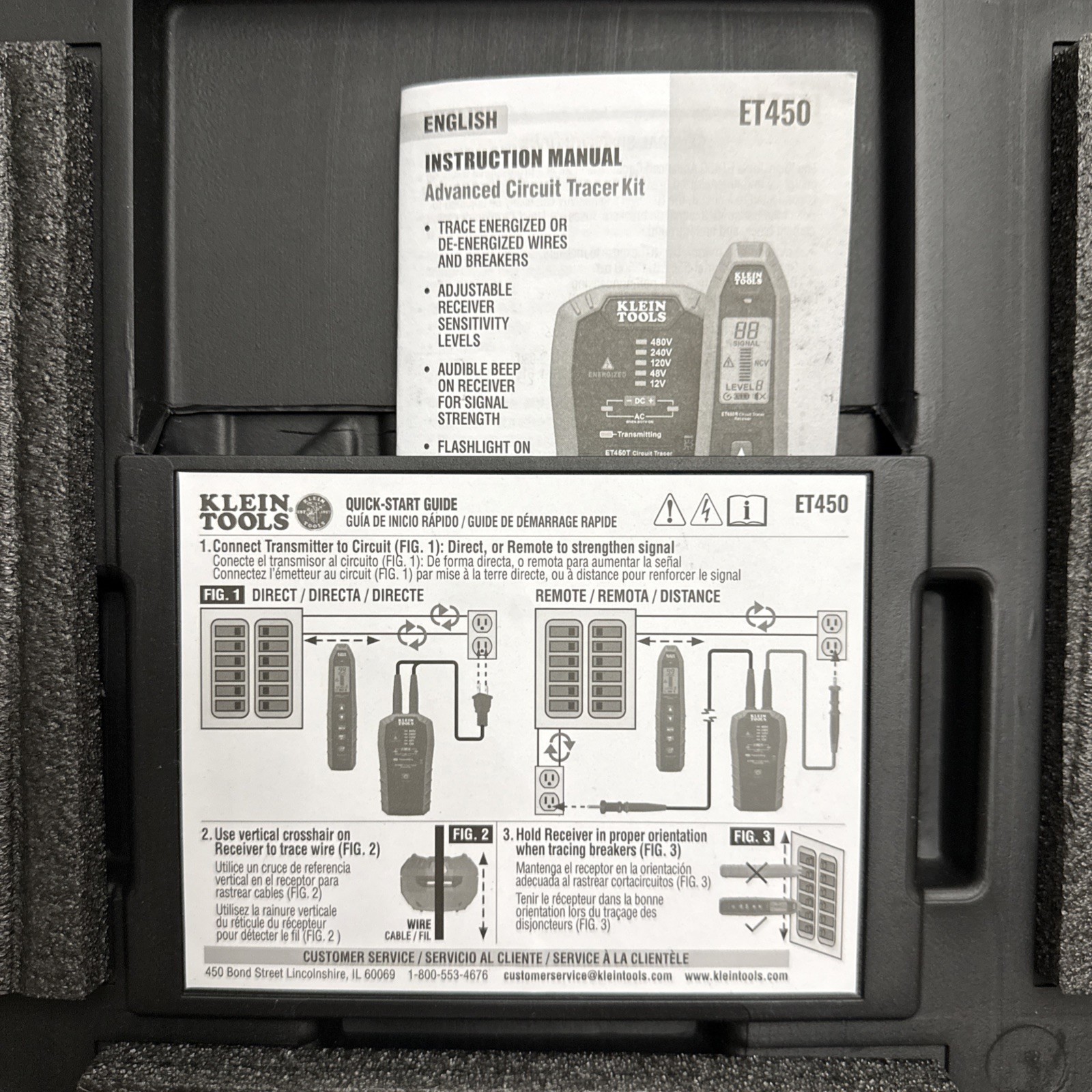 Klein Tools ET450 Advanced Circuit Tracer w/ Case – Mint (FPP010952)