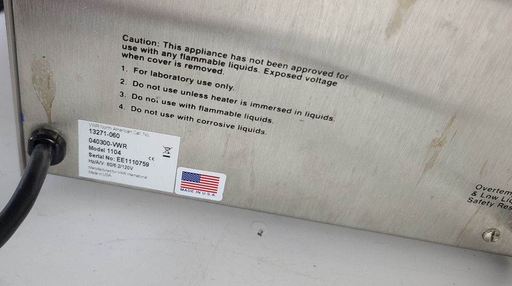 VWR Scientific 1104 Recirculator ~ Working Condition