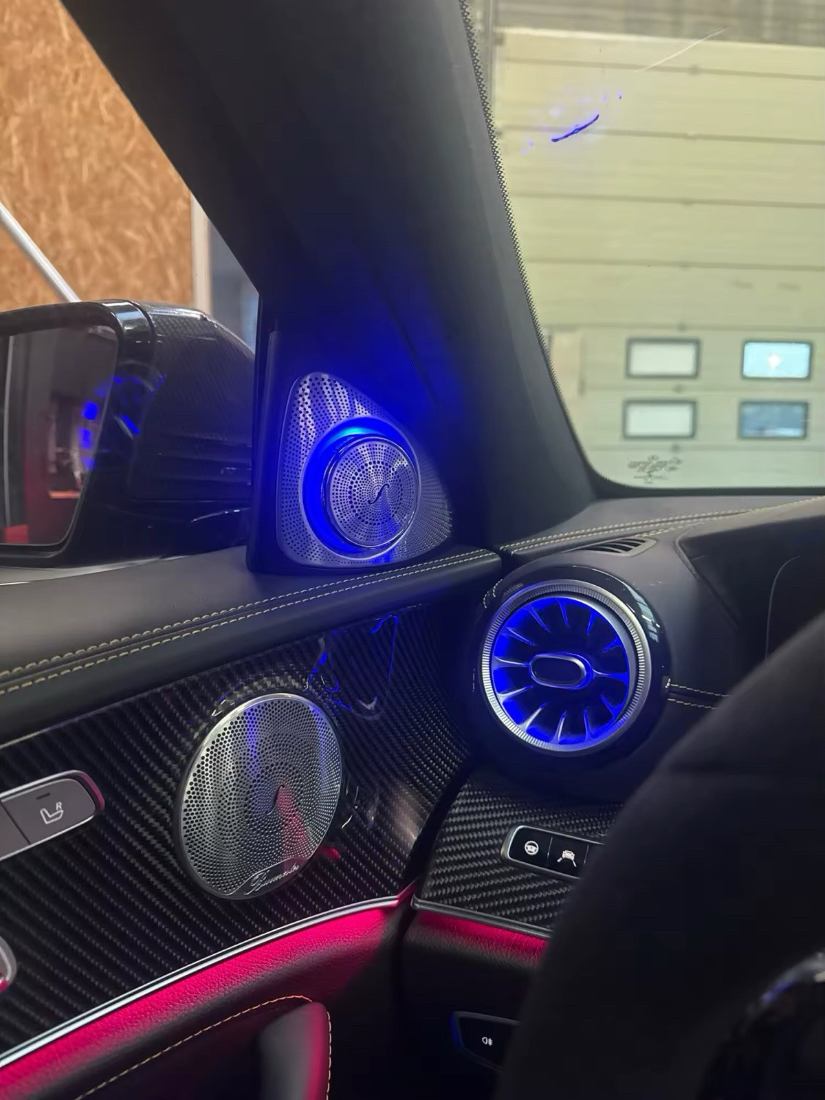 3D Rotation Speaker Tweeter Set for Mercedes Benz W213 E Class E300 E63 64 Color