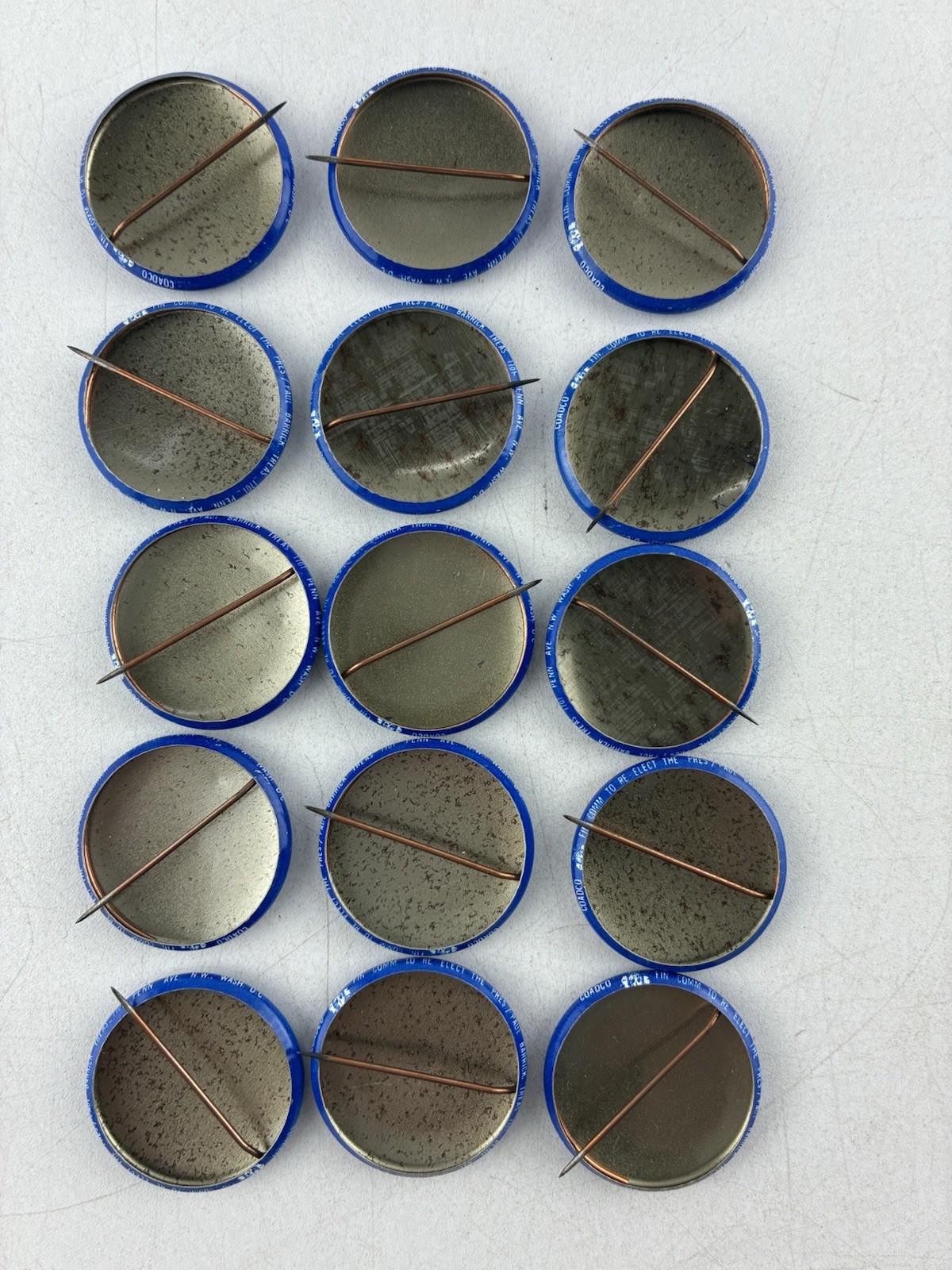 1972 NOS Lot of 15 PRESIDENT NIXON NOW MORE THAN EVER -Campaign Pin Back Buttons