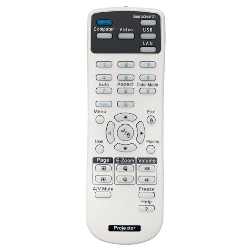 Replace Projector Remote Control fit for Epson Projector, Home Cinema,