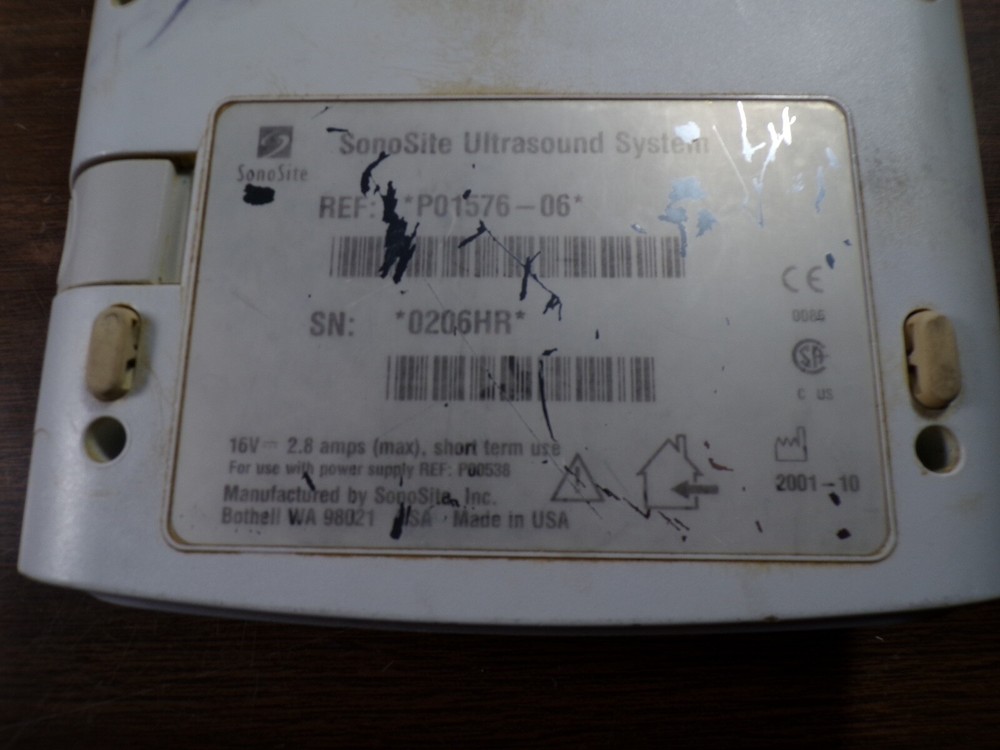 SONOSITE 180 P01576-06 ULTRASOUND SYSTEM