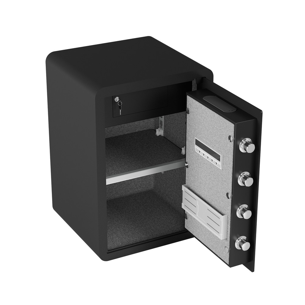 High Security Large-sized Safe Box with Fireproof and Waterproof Bag, 3.0 Cub Fe