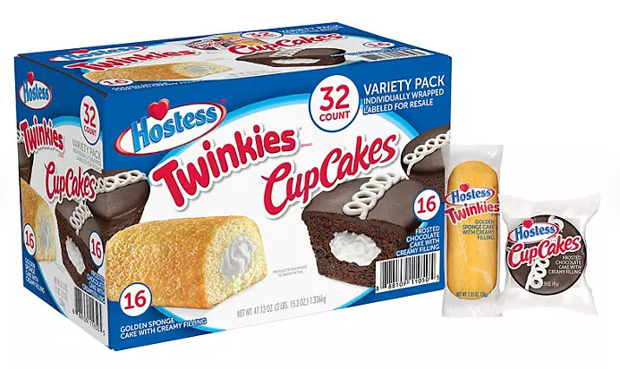 Hostess Twinkies & Cupcakes Variety Pack Snack Cakes, 32 CT 47.13 OZ