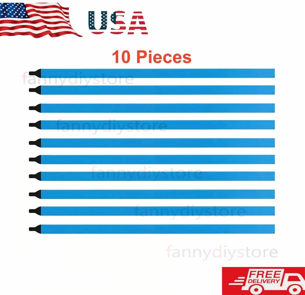 10pcs Black Pull Tabs Stretch Release Adhesive Strips for LCD Screen Panel USK