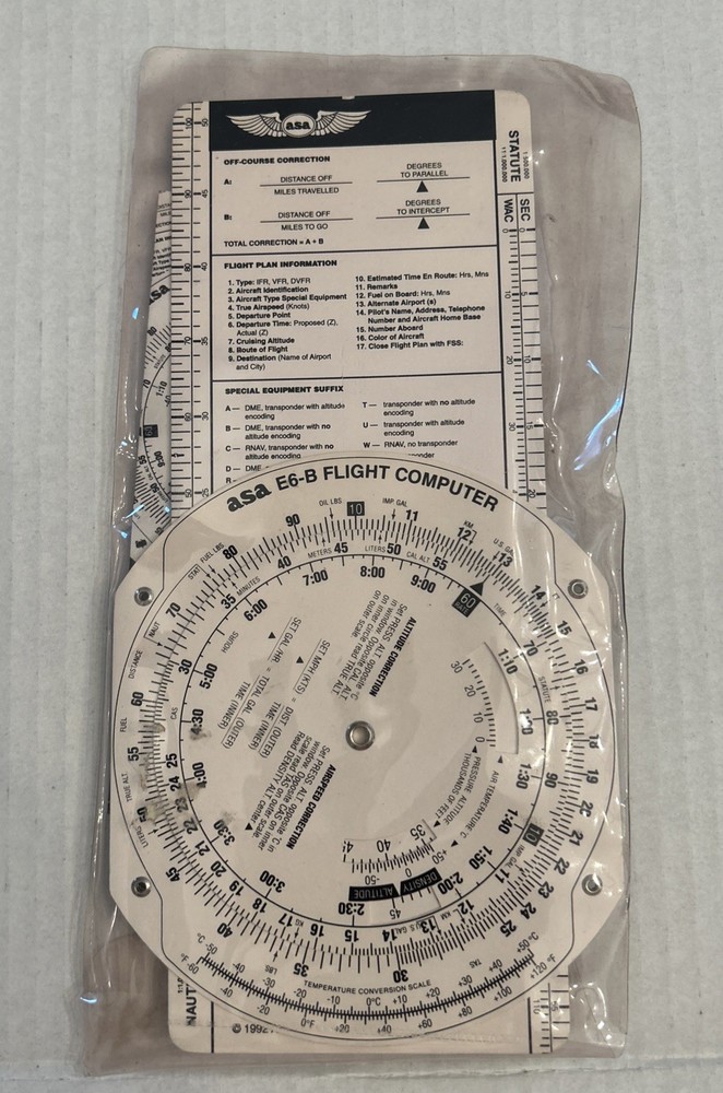 ASA E6-B Aviation Paper Flight Computer