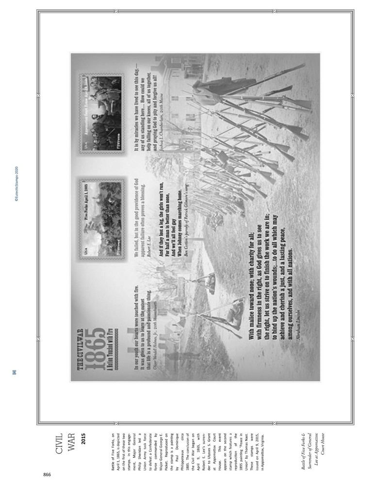 2015 U.S. Commemorative Singles COMPLETE Supplement (White Ace Alternative)