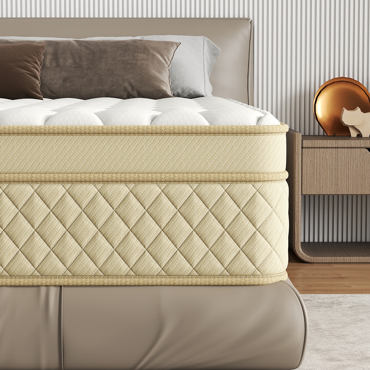 12" 14" Hybrid Mattress Gel Memory Foam Springs Twin Full Queen King In A Box