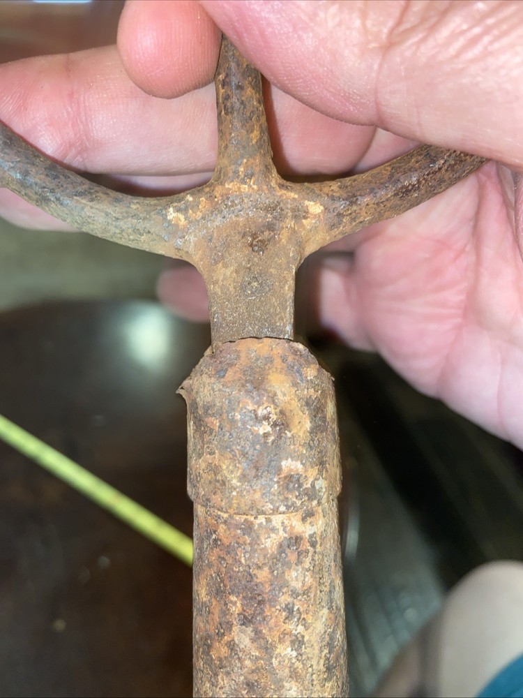 Fork Rake Head 3 Thines Rusty Rustic no handle Original Vintage Primitive Metal