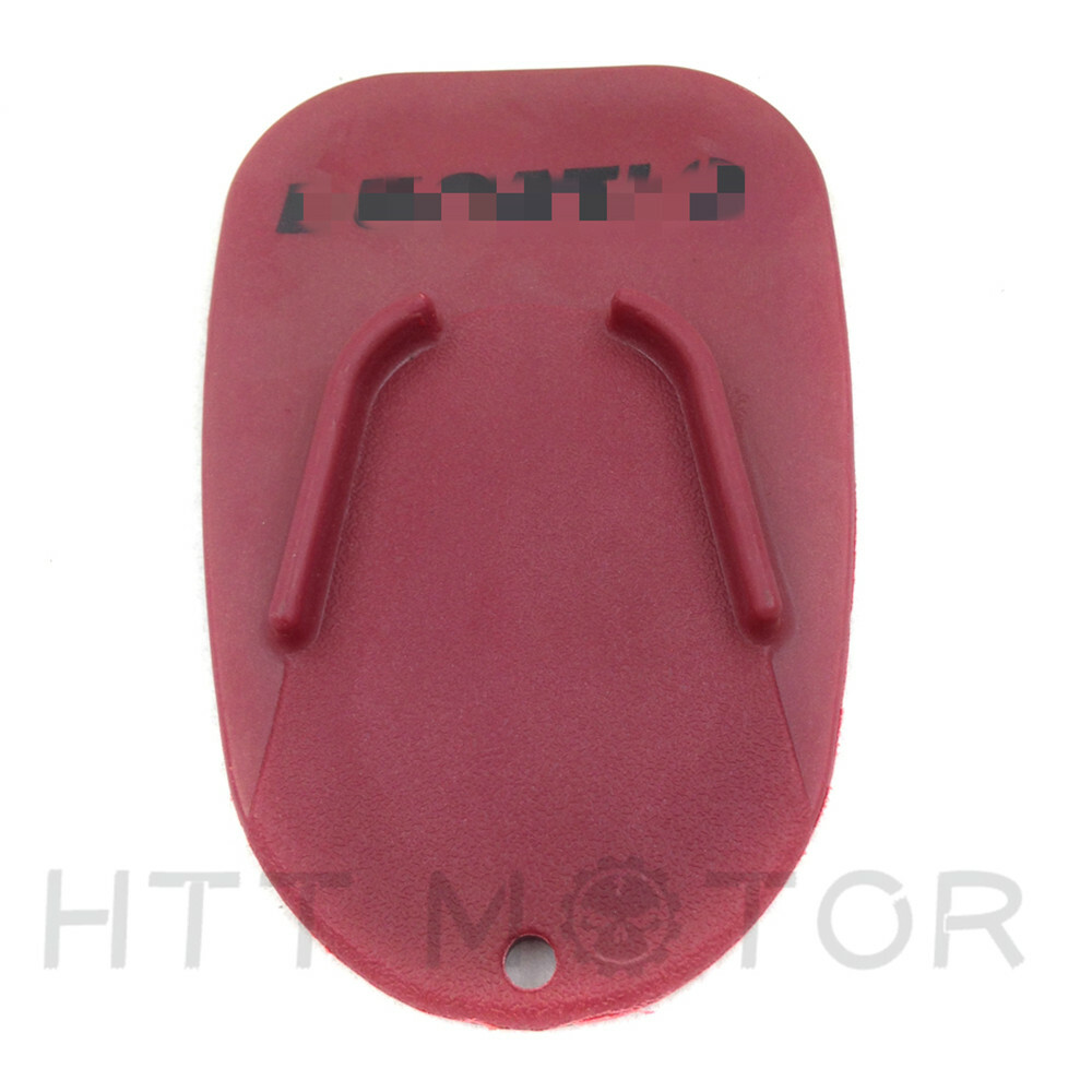 Red kickstand plate pad For Universal Ducati