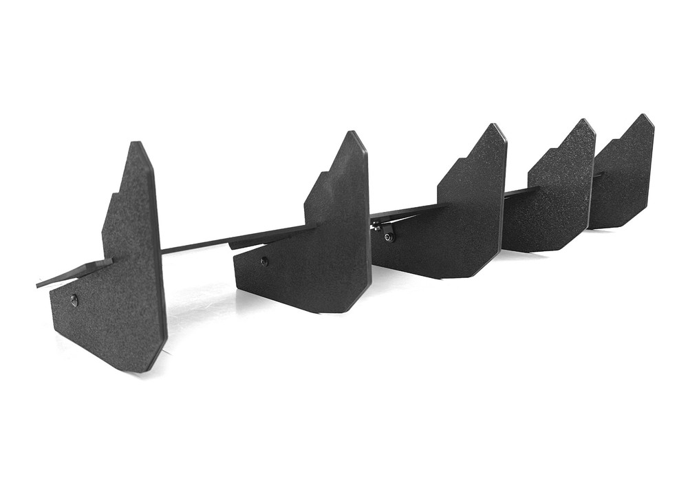 Rear Bumper Mount 5 Fin Winglet Wind Spoiler Diffuser Fit 15-23 Dodge Challenger