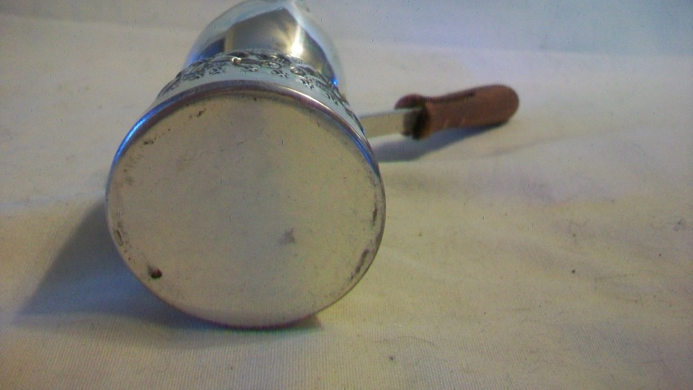 Vintage Silverplated Pourer / Cup with Wood Handle