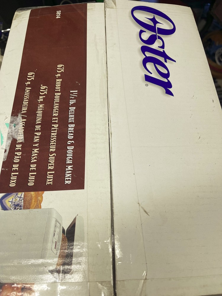 Oster 5814 Deluxe Bread and Dough Maker, NIB
