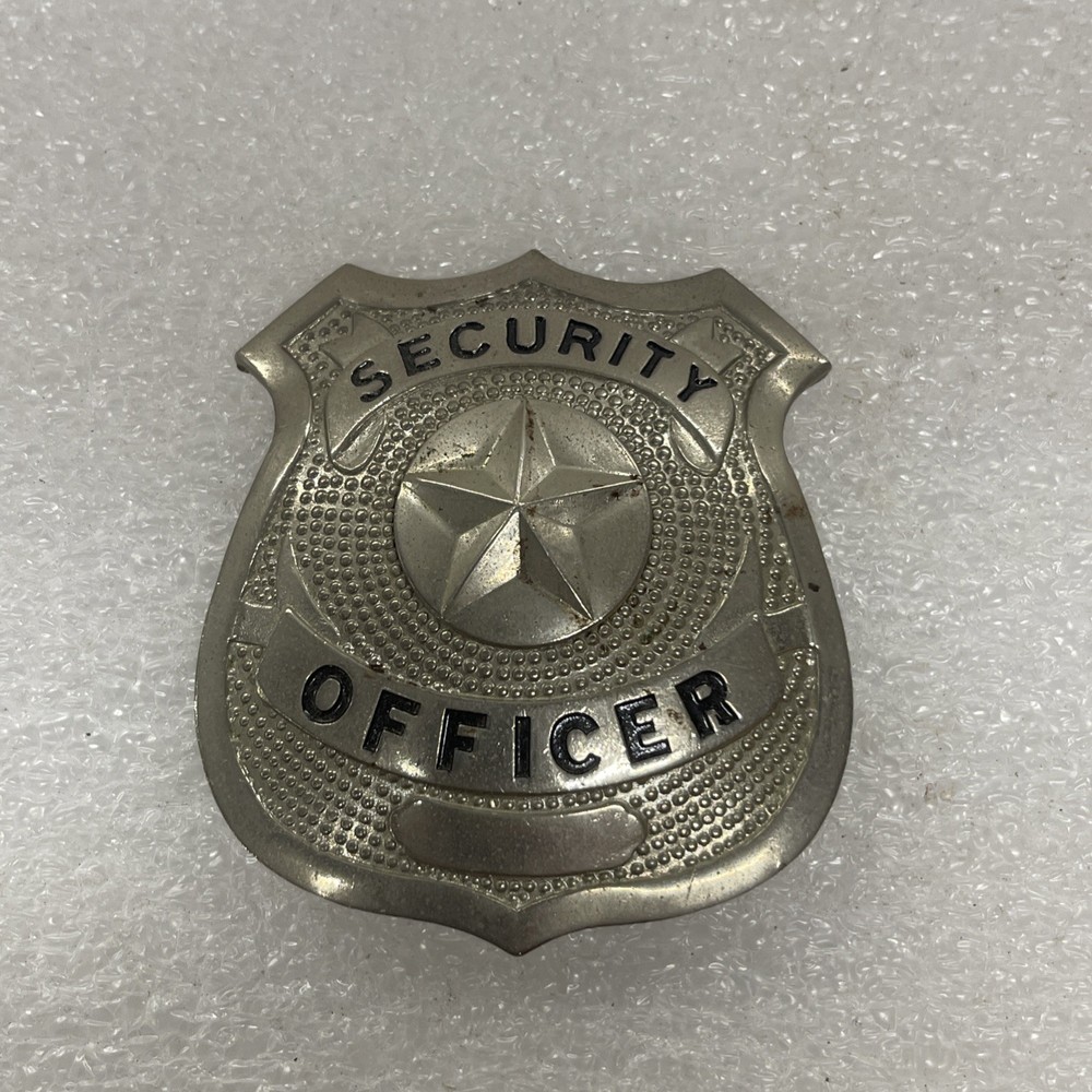 Vintage SECURITY GUARD Badge, vg condition pre-owned