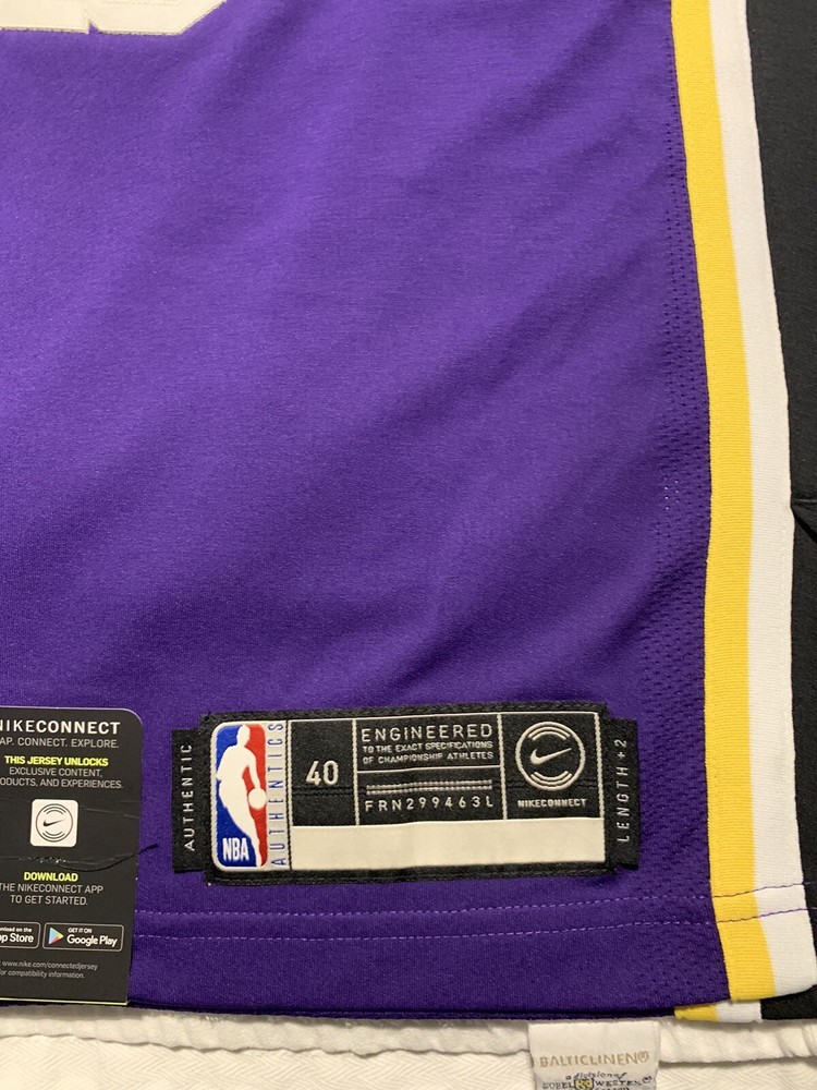 Nike Lakers Authentic Anthony Davis 2018-19’ Statement Jersey W/Wish Patch - 40