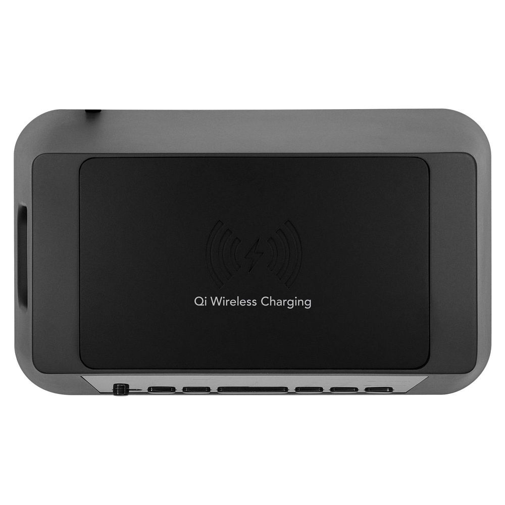 Sharp Wireless Charging Table Alarm Clock MagSafe Compatible LED USB Port