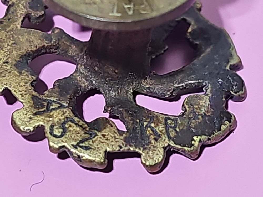 Beautiful Antique Victorian Era Brass Drawer Pulls, KB Co Knobs, Key Back Plates