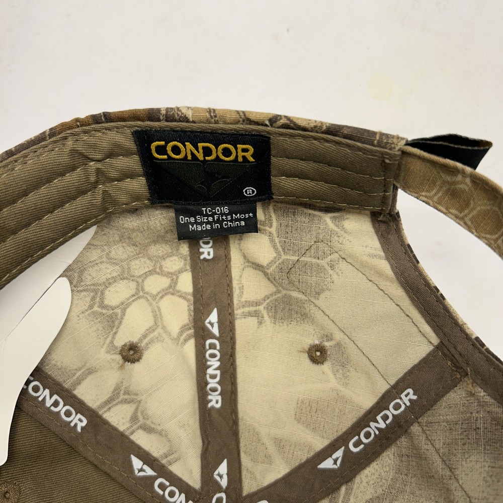 Condor Operator Hunting Tactical Patch Cap with Patch Included Adjustable NEW