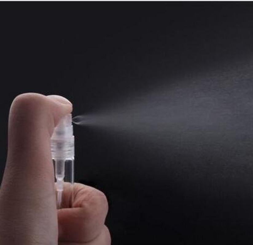 2Ml Clear Glass Empty Bottle Spray Refillable Perfume Atomizer Bottles, 30 Pack