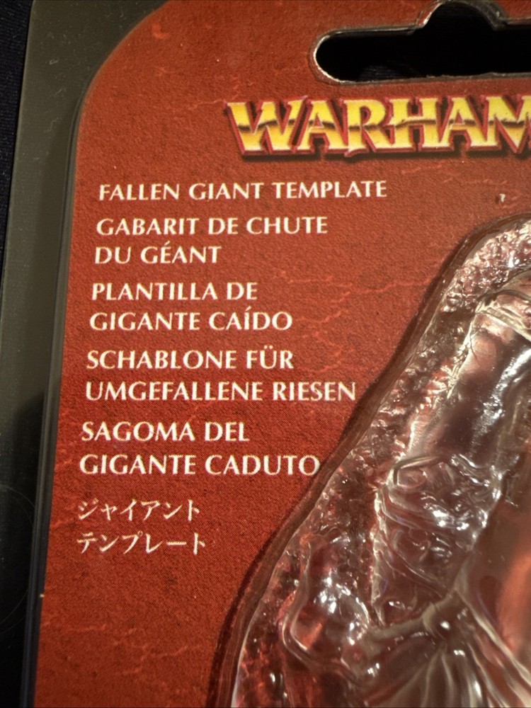 Games Workshop Fallen Giant Template